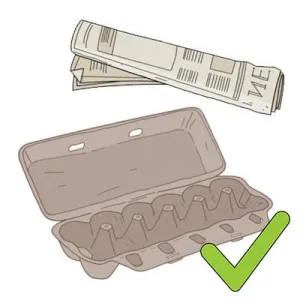 Clean paper and cardboard Illustration of clean paper and cardboard