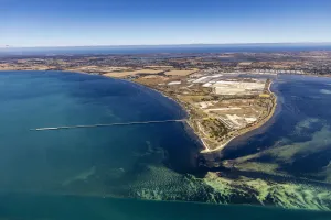 Aerial photograph of Point Henry