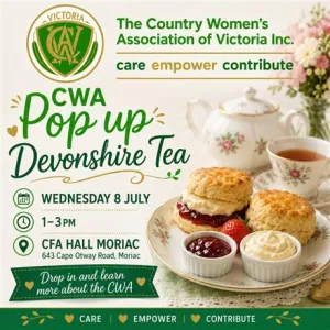 Devonshire tea poster