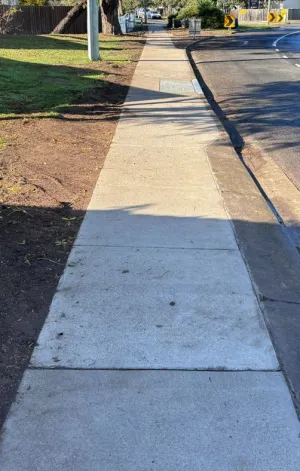 Footpath in Wallington Road