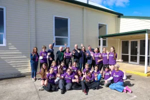 Mayor Kontelj, Cr Wilkinson, Cr Story, Cr Cadwell and Cr Aitken with GSODA President Bernadette Uzelac and Students