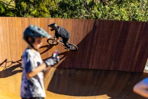 Ocean Grove District Ride Centre - timber feature