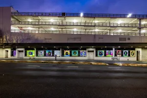 Yarra Street Gallery at night