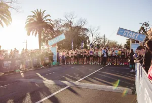 Geelong Running Festival start line