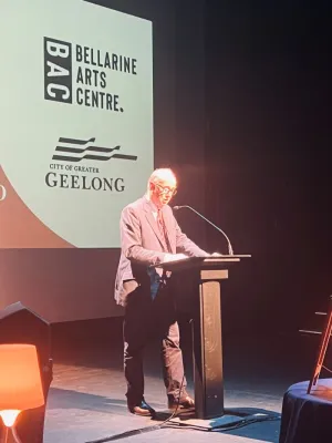 Cr Rowan Story at the Bellarine Arts Centre 2026 season opening Cr Rowan Story at the Bellarine Arts Centre 2026 season opening