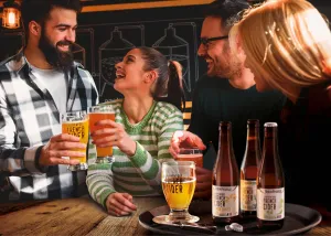 Image of people enjoying a drink together