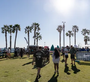Geelong Running Festival after party precinct at Steampacket Gardens