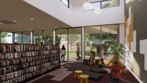 Chilwell Library redevelopment concepts - interior view