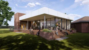 Chilwell Library redevelopment concepts - rear view