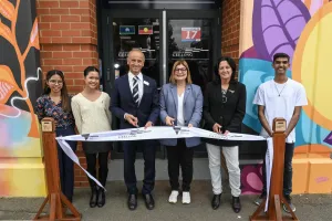 The Nest Youth Hub was officially opened by Minister for Youth the Hon Natalie Suleyman, Christine Couzens MP, Member for Geelong and Cr Dr Stretch Kontelj OAM, Mayor, City of Greater Geelong on Thursday 23 January 2025