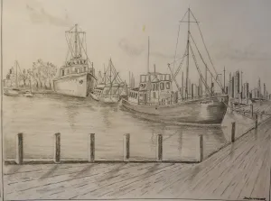 Pencil drawing by Dave Whittaker