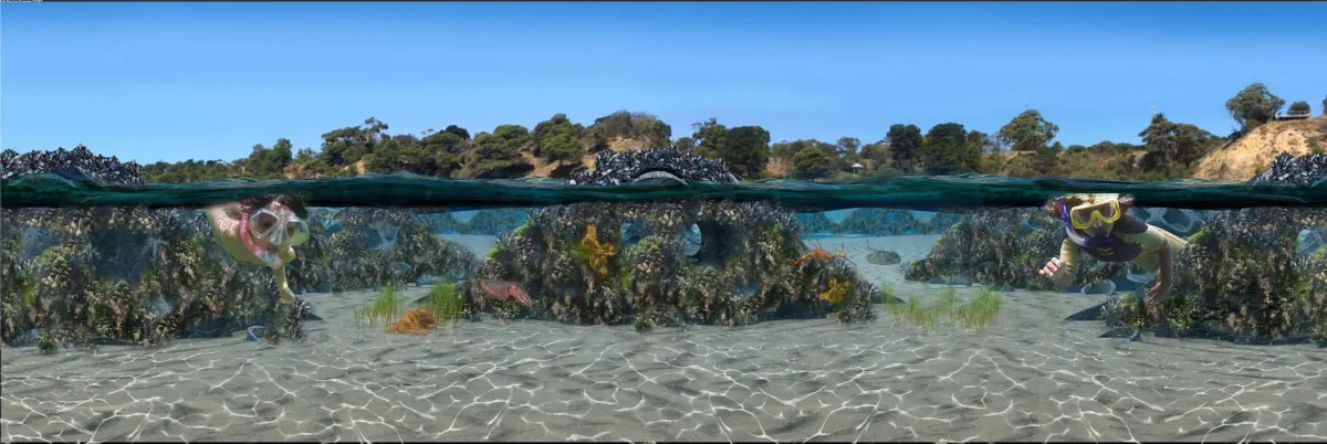 An artist impression of The Dell Eco Reef which will complement The Dell Historic Mineral Springs Boardwalk completed in 2020
