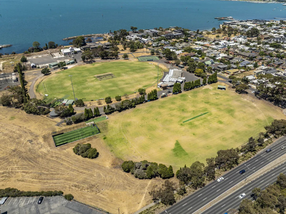 osborne park north geelong drone image