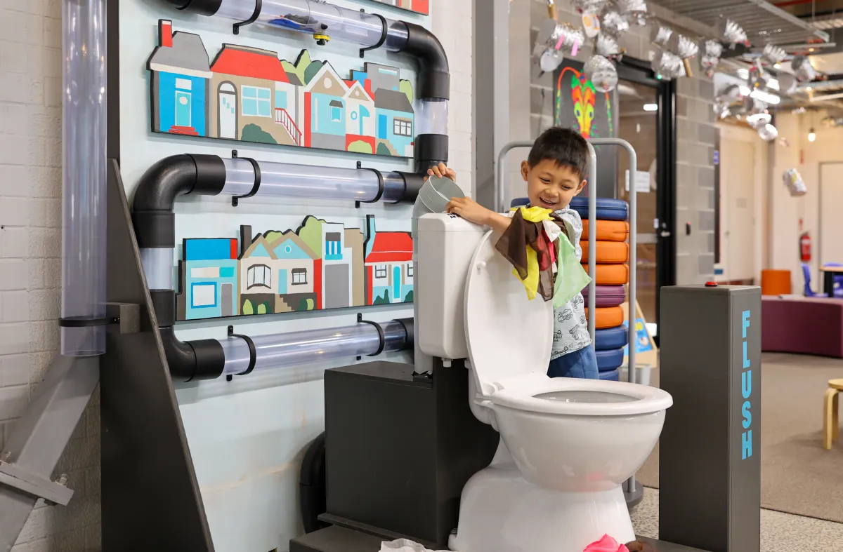 Have fun with the Museum's interactive exhibits!
