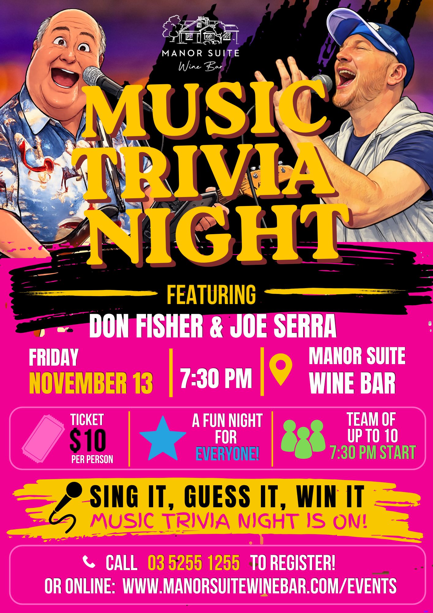 Music Trivia Night flyer