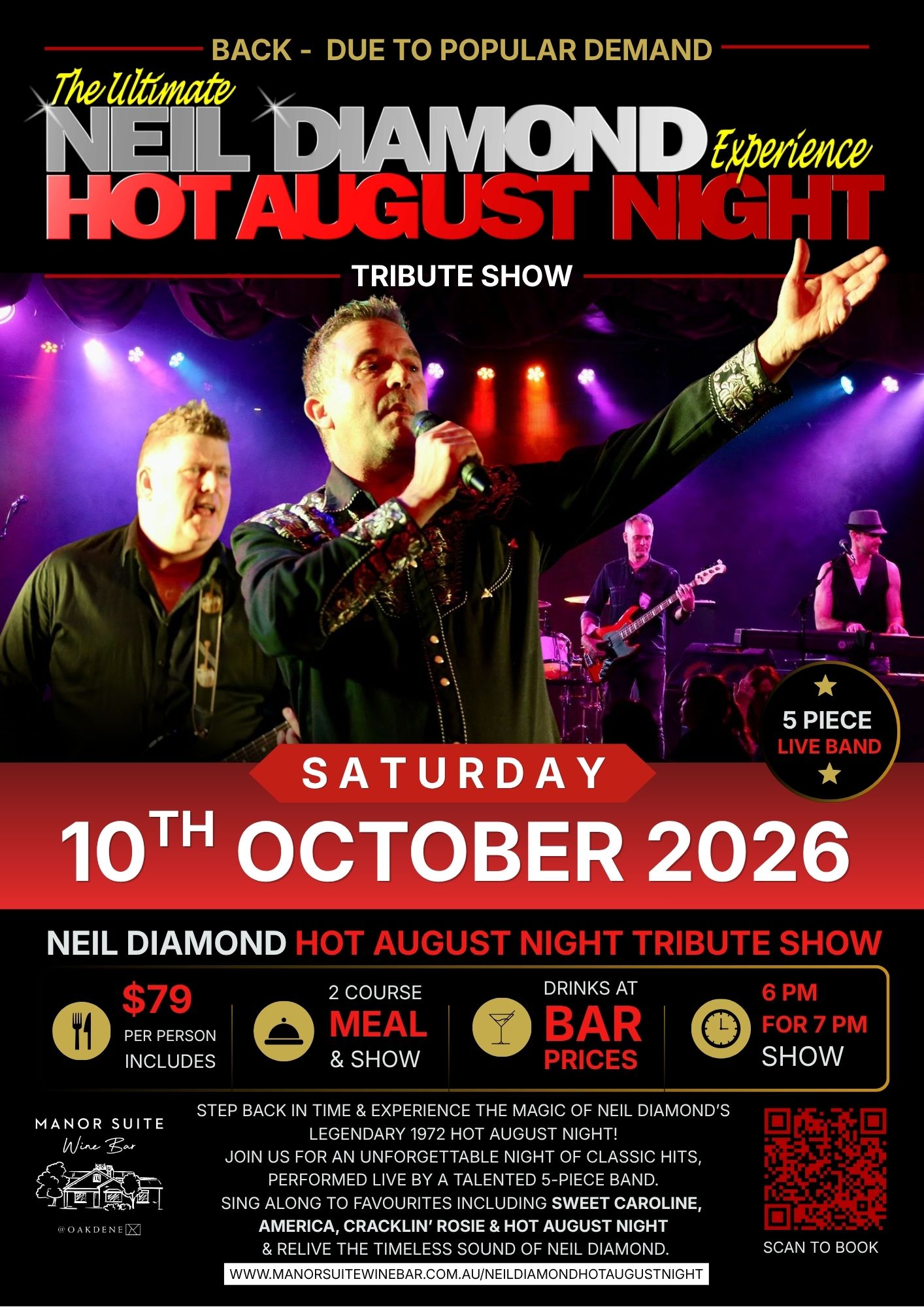 Neil Diamond tribute band