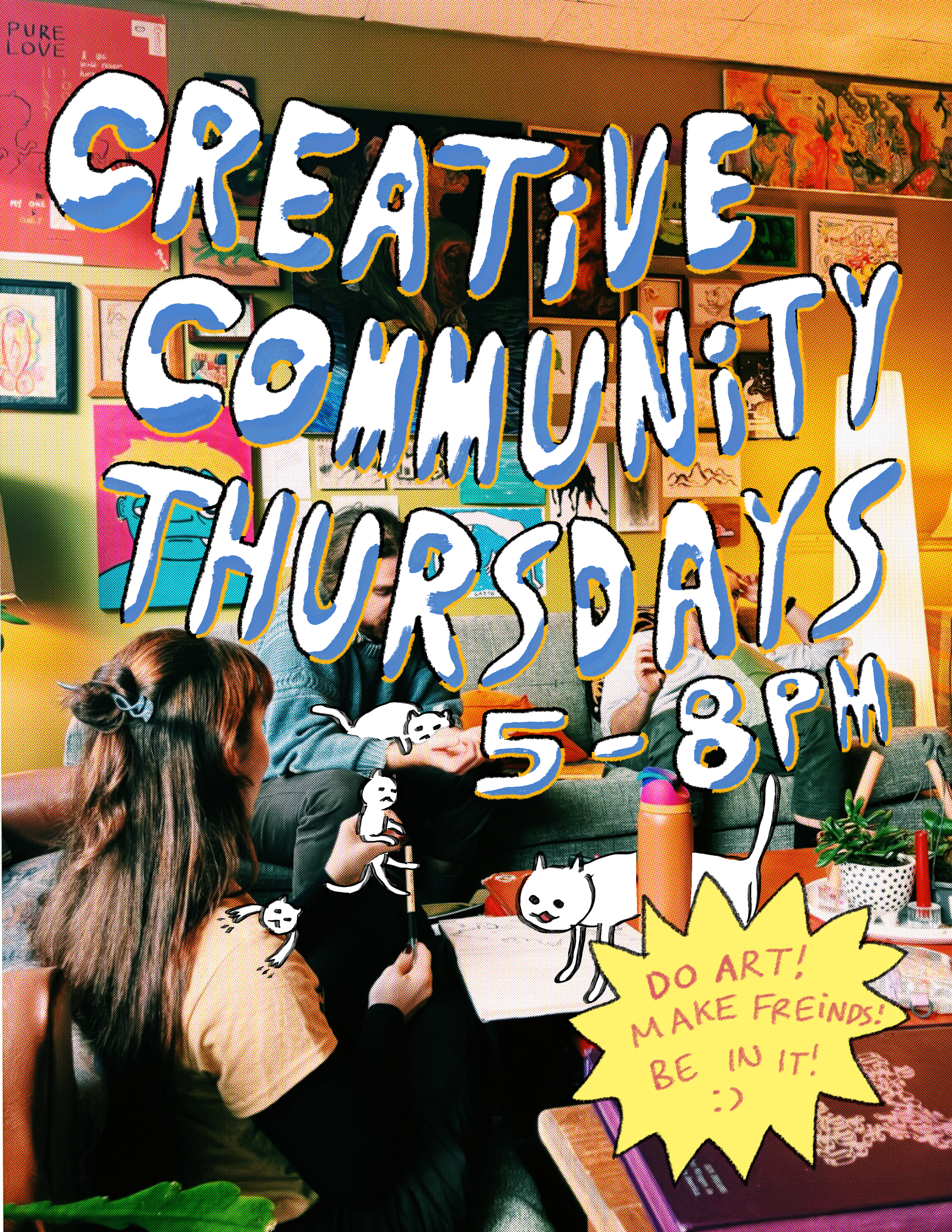 Image of Creative Community Night flyer