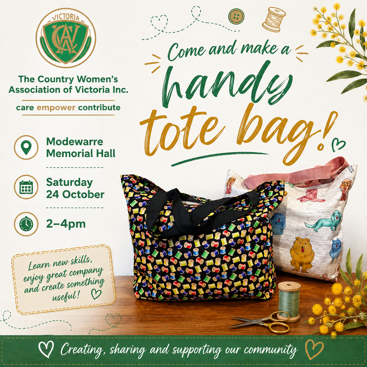 Come and Make a Handy Tote Bag
