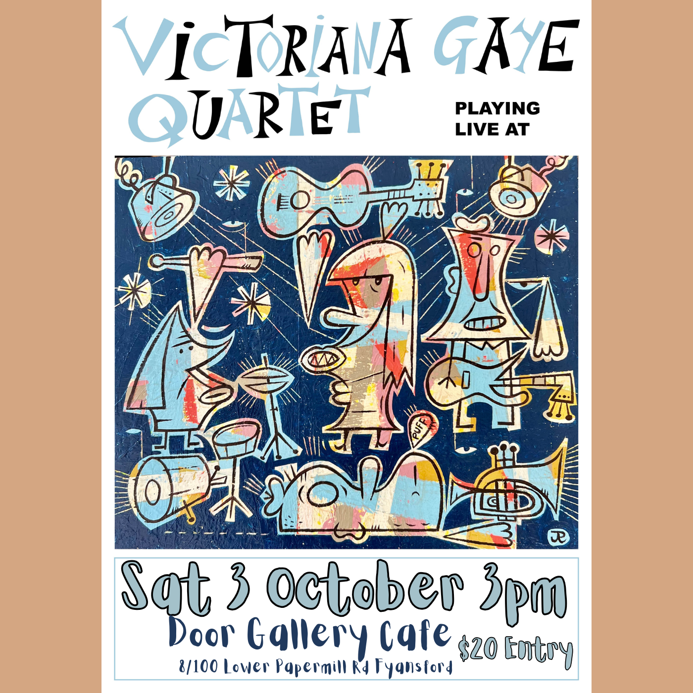 Image of Victoriana Gaye Quartet flyer
