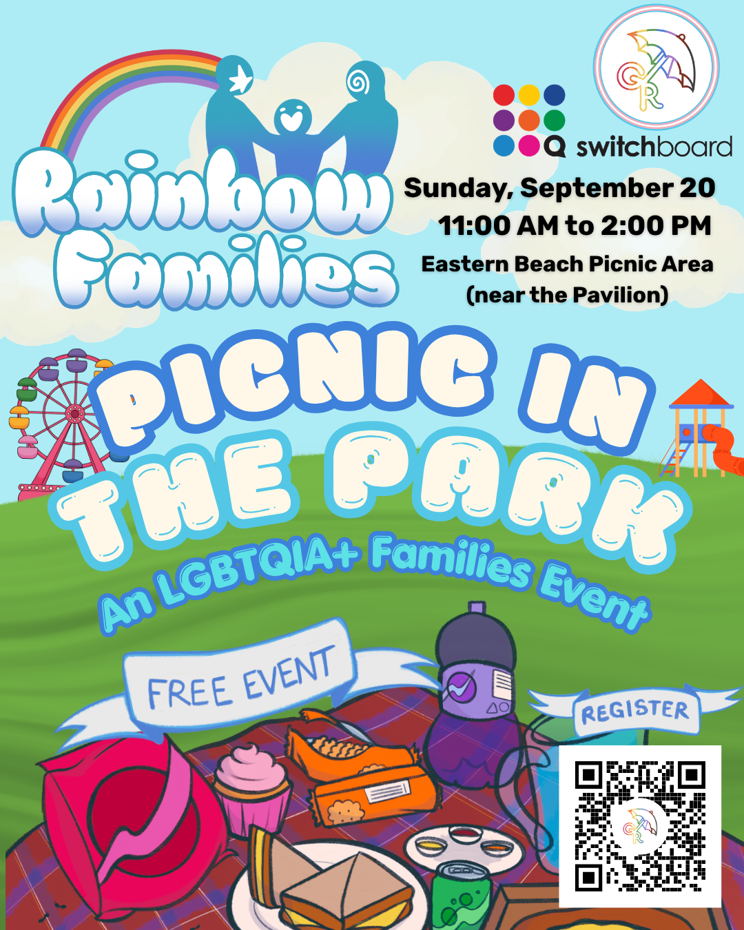 Image of picnic in the park poster