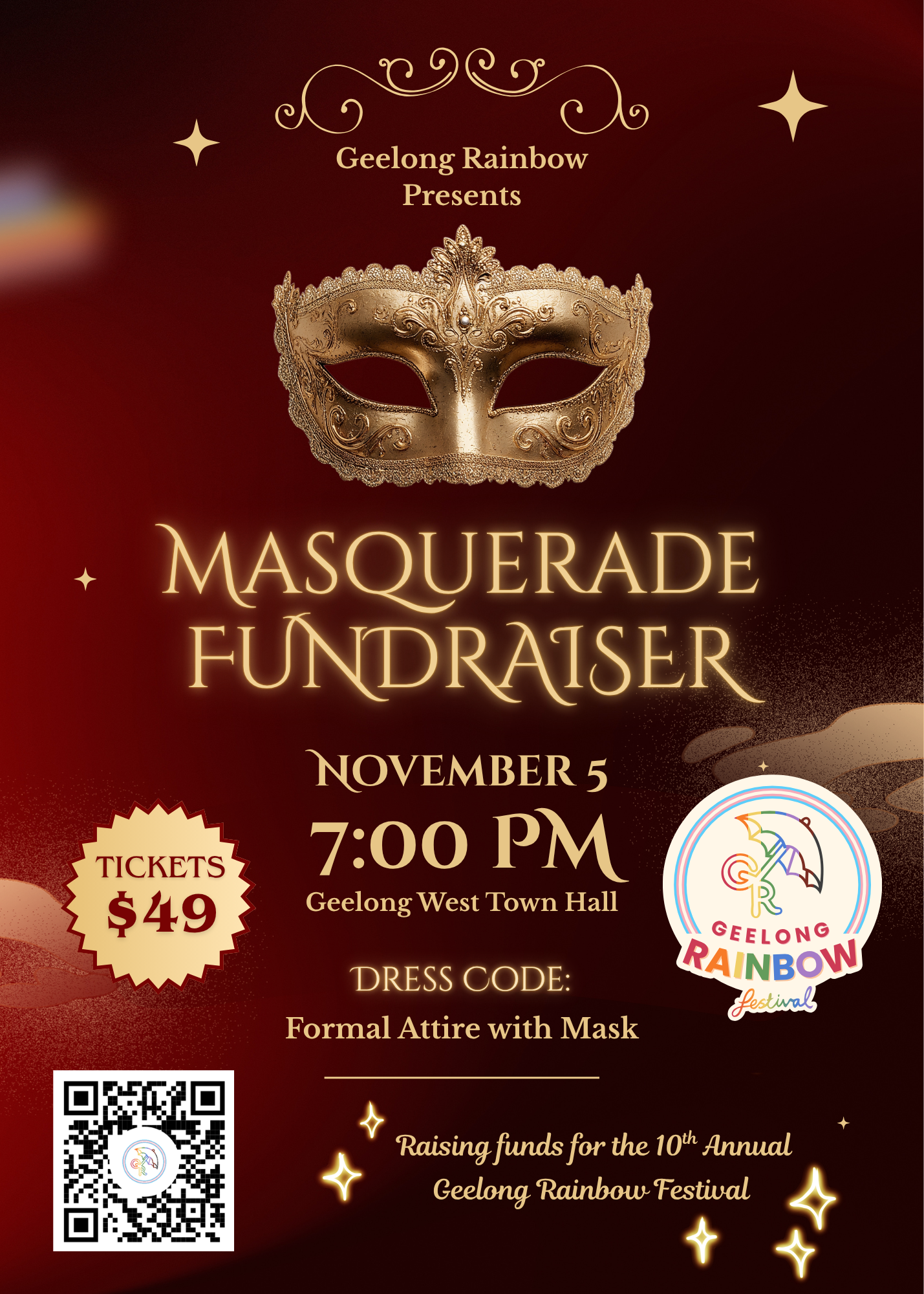 Masquerade Fundraiser poster