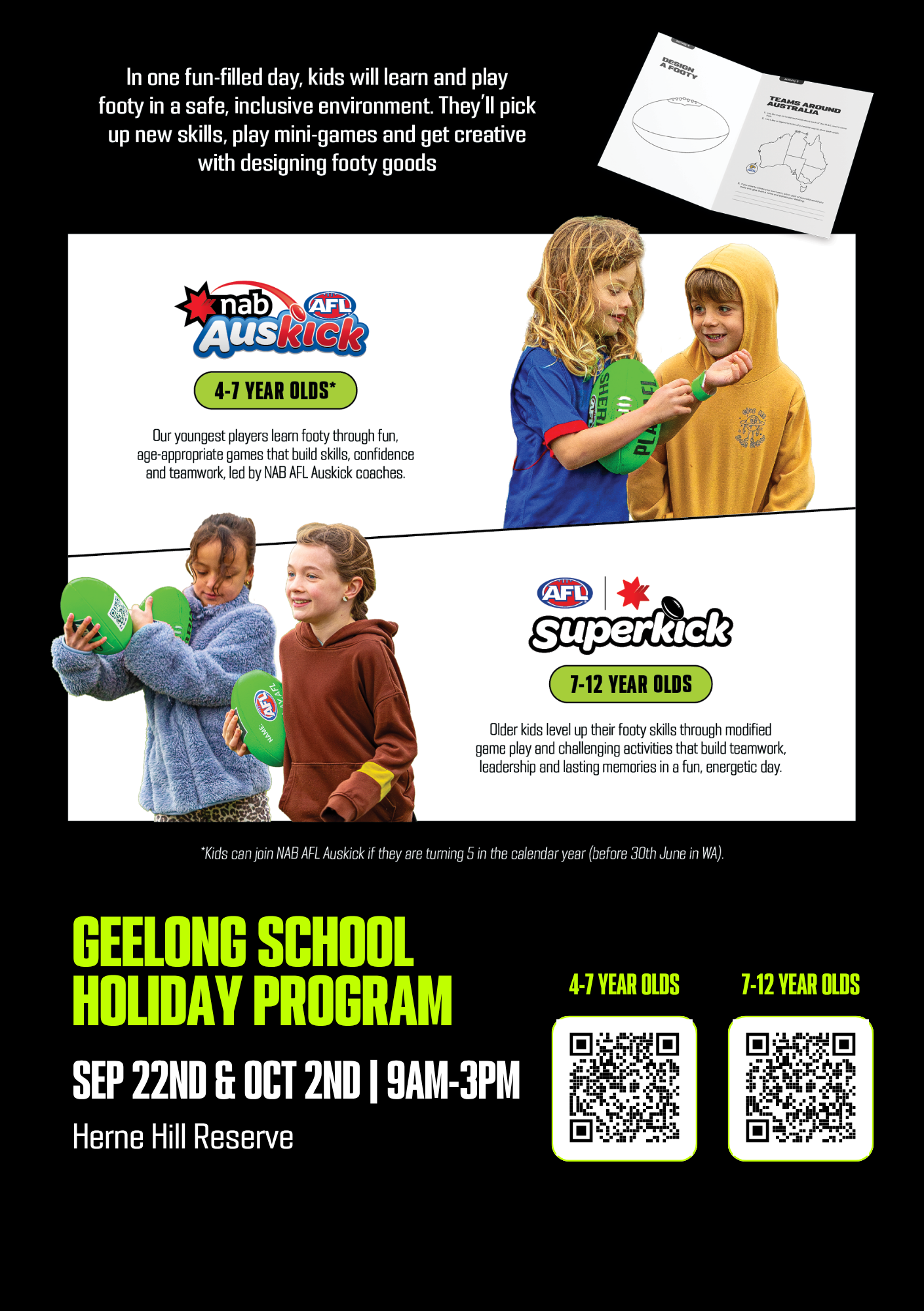 Flyer with registration QR code