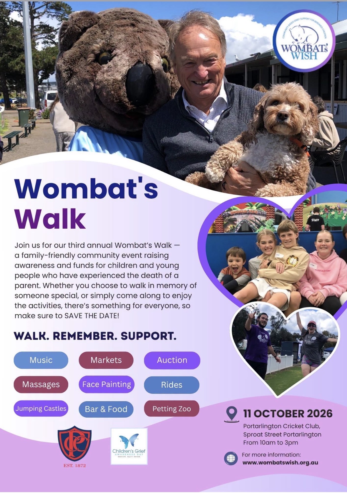 Wombat's Walk 2026 flyer
