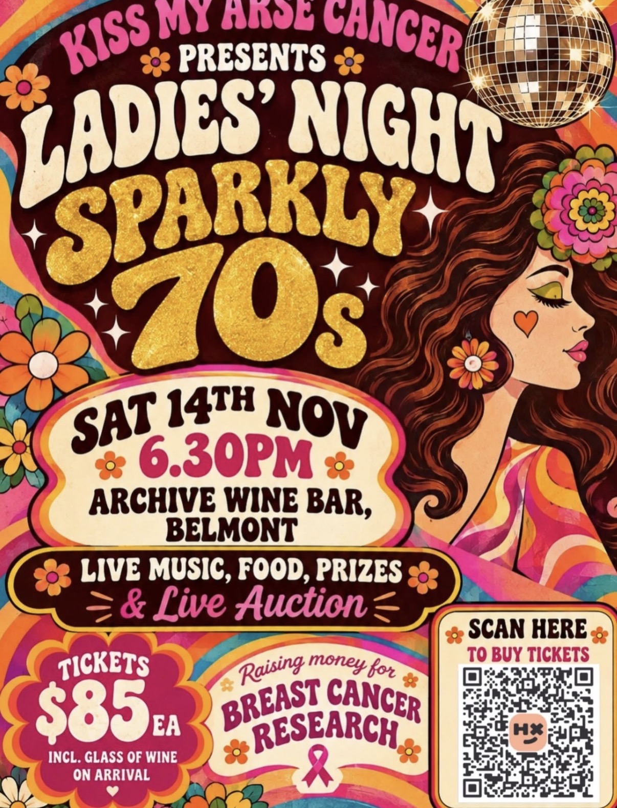 KMAC Sparkling 70s Ladies Night