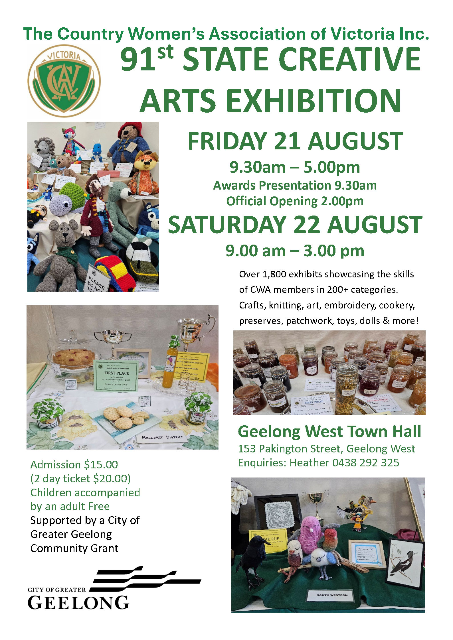 91st CWA Victoria Creative Arts Exhibition