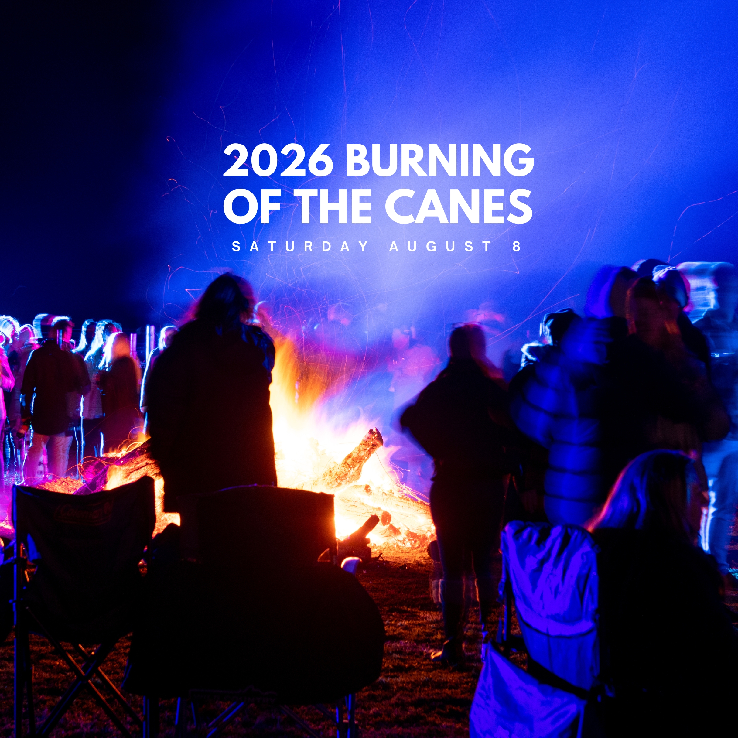 Image of people around an open fire